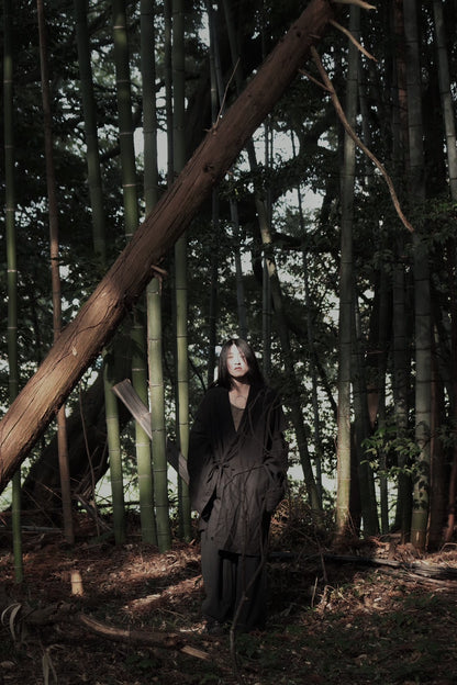 mid-length slit haori