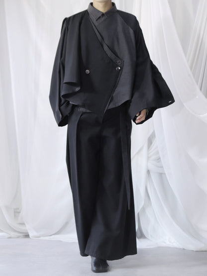 asymmetry layered haori