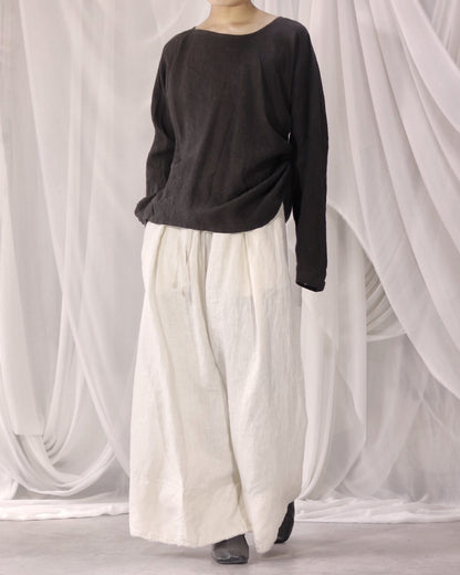 bias-cut pullover