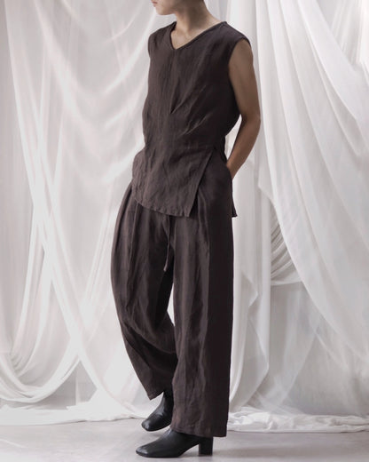 tuck sleeveless shirts