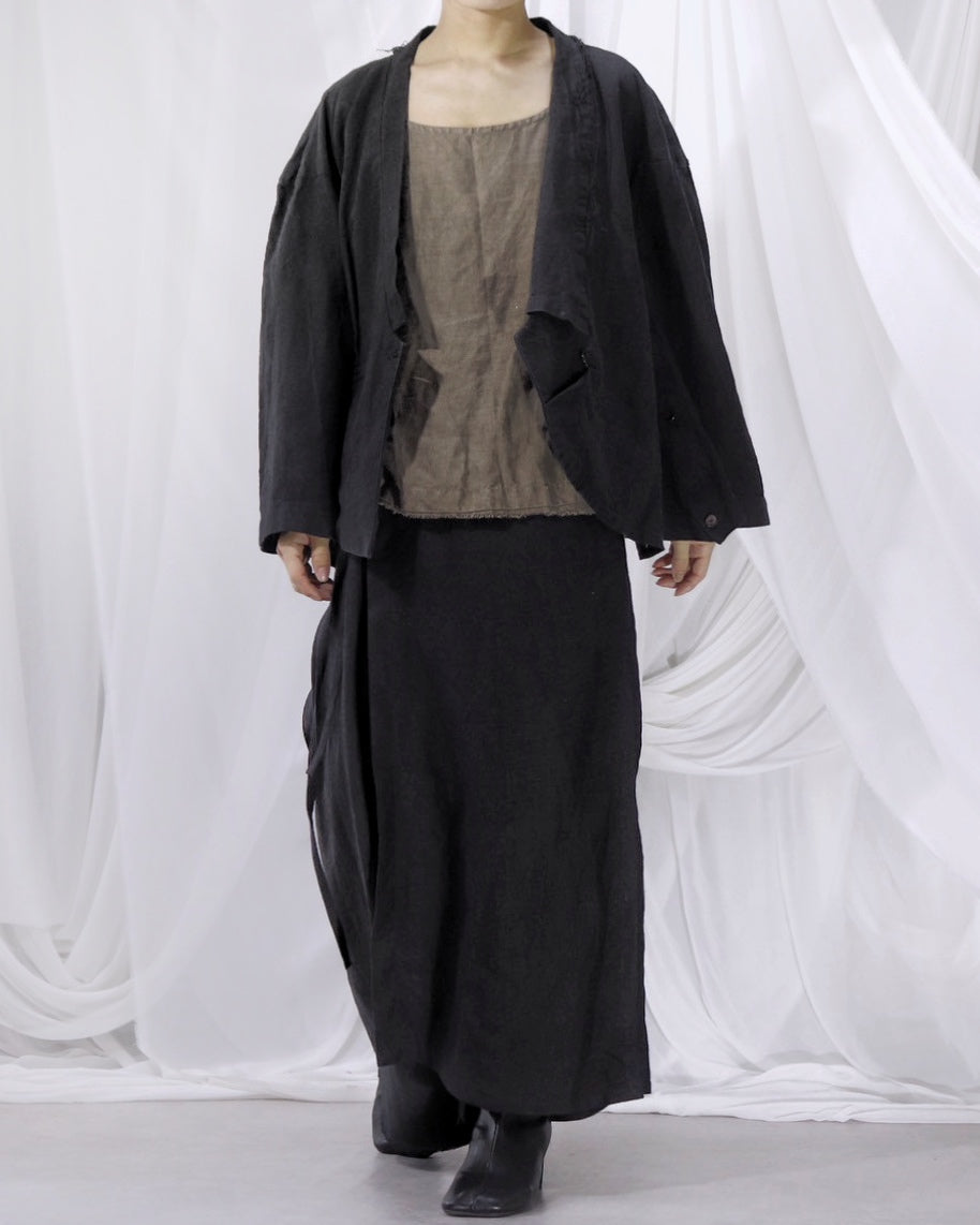 wide shoulder short jacket