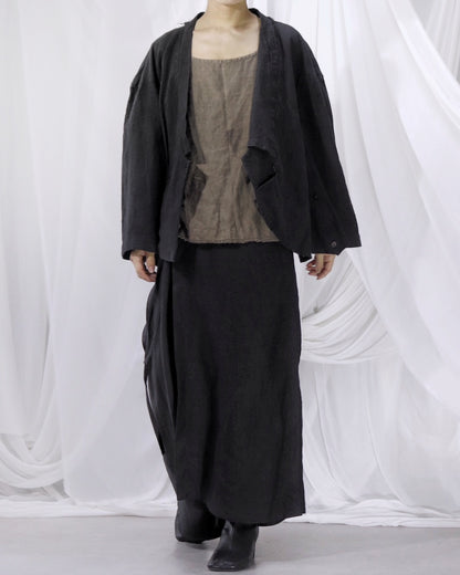 wide shoulder short jacket