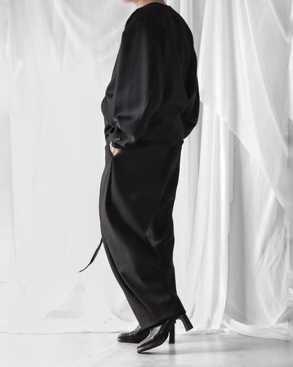 collarless tailored jacket