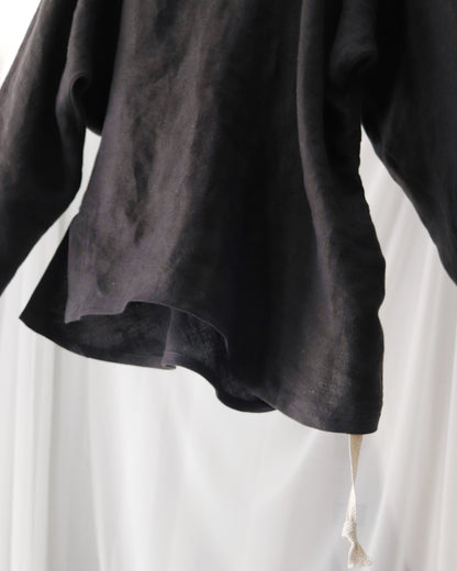 bias-cut pullover