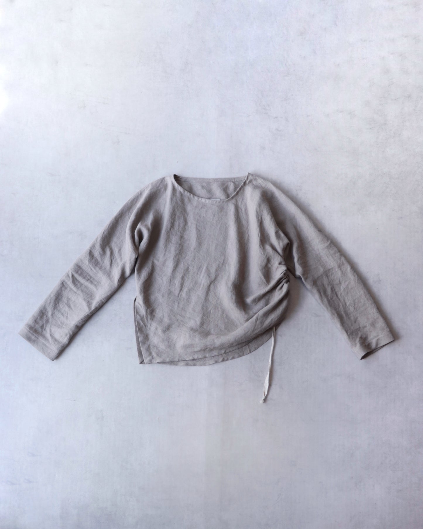 bias-cut pullover