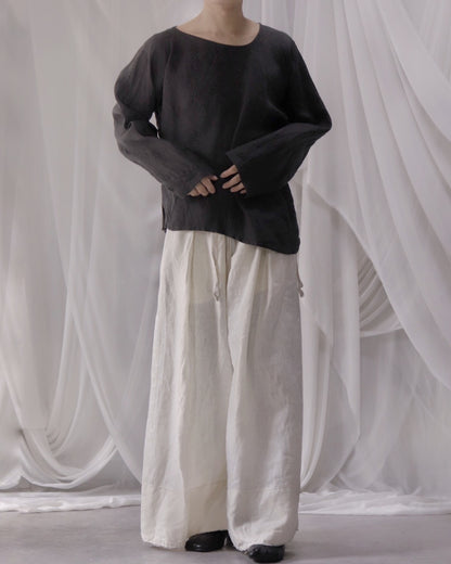 bias-cut pullover
