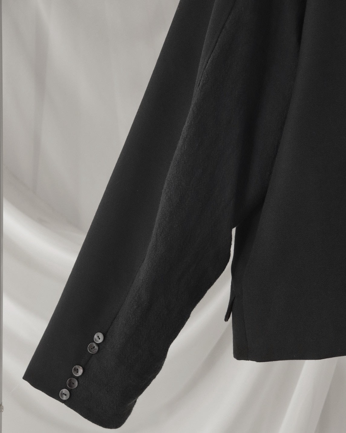 collarless tailored jacket