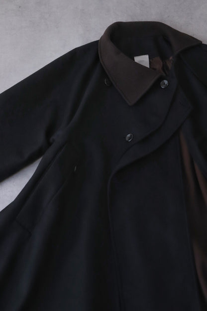 wool melton asymmetry coat