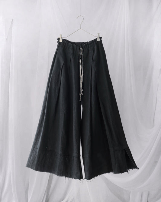 asymmetric linen easy HAKAMA