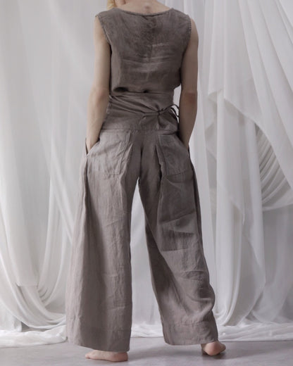 slit Haramaki trousers