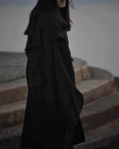 mid-length slit haori