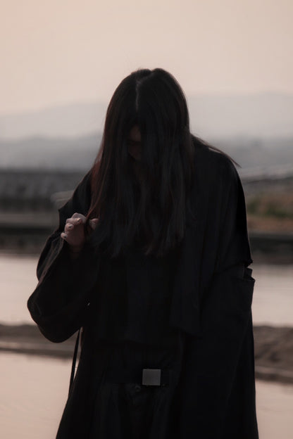 mid-length slit haori