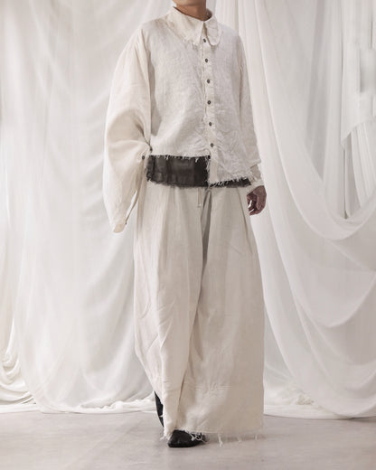 cut off flare sleeve shirt