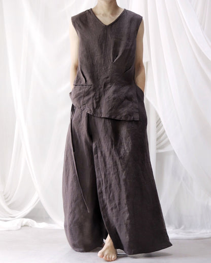tuck sleeveless shirts
