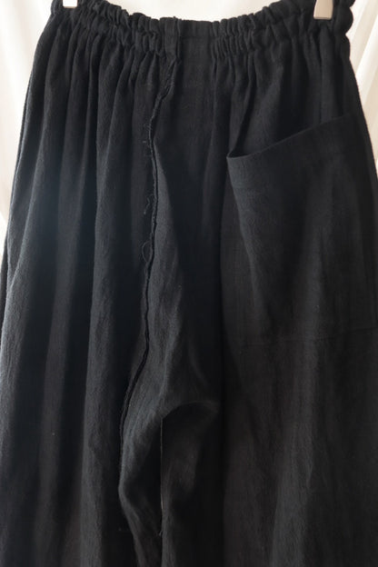 asymmetric linen easy HAKAMA