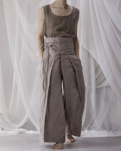 slit Haramaki trousers