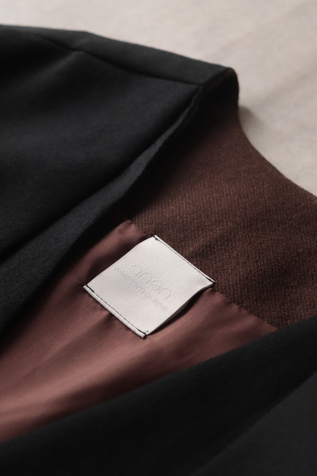 collarless tailored jacket