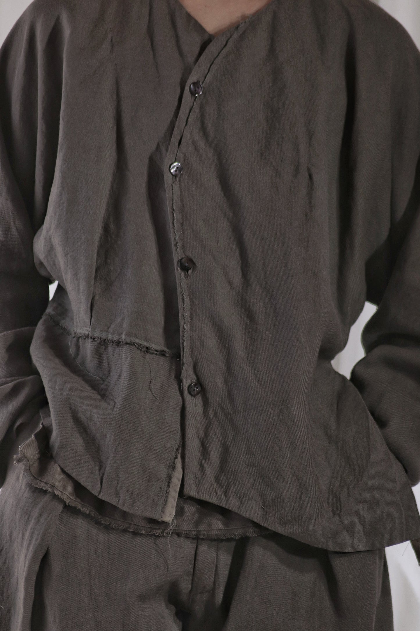collarless shirts