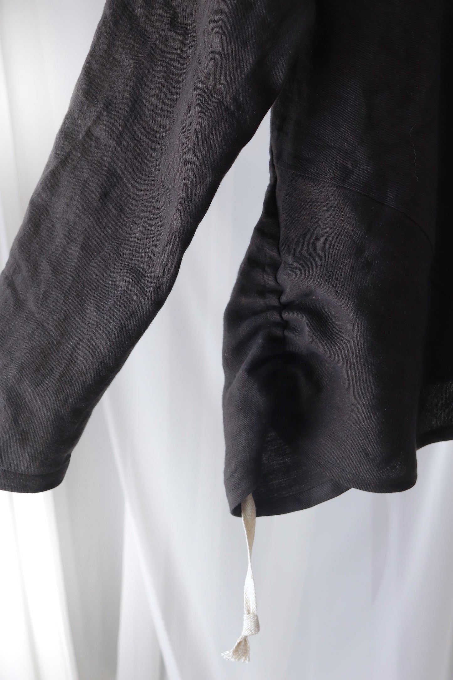 bias-cut pullover
