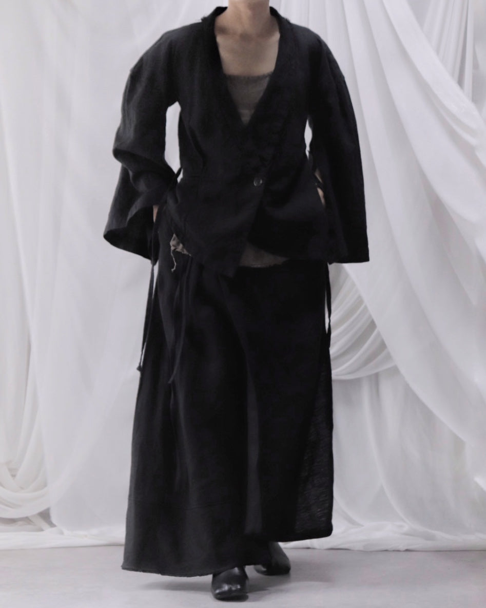 wide shoulder short jacket