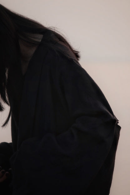 mid-length slit haori