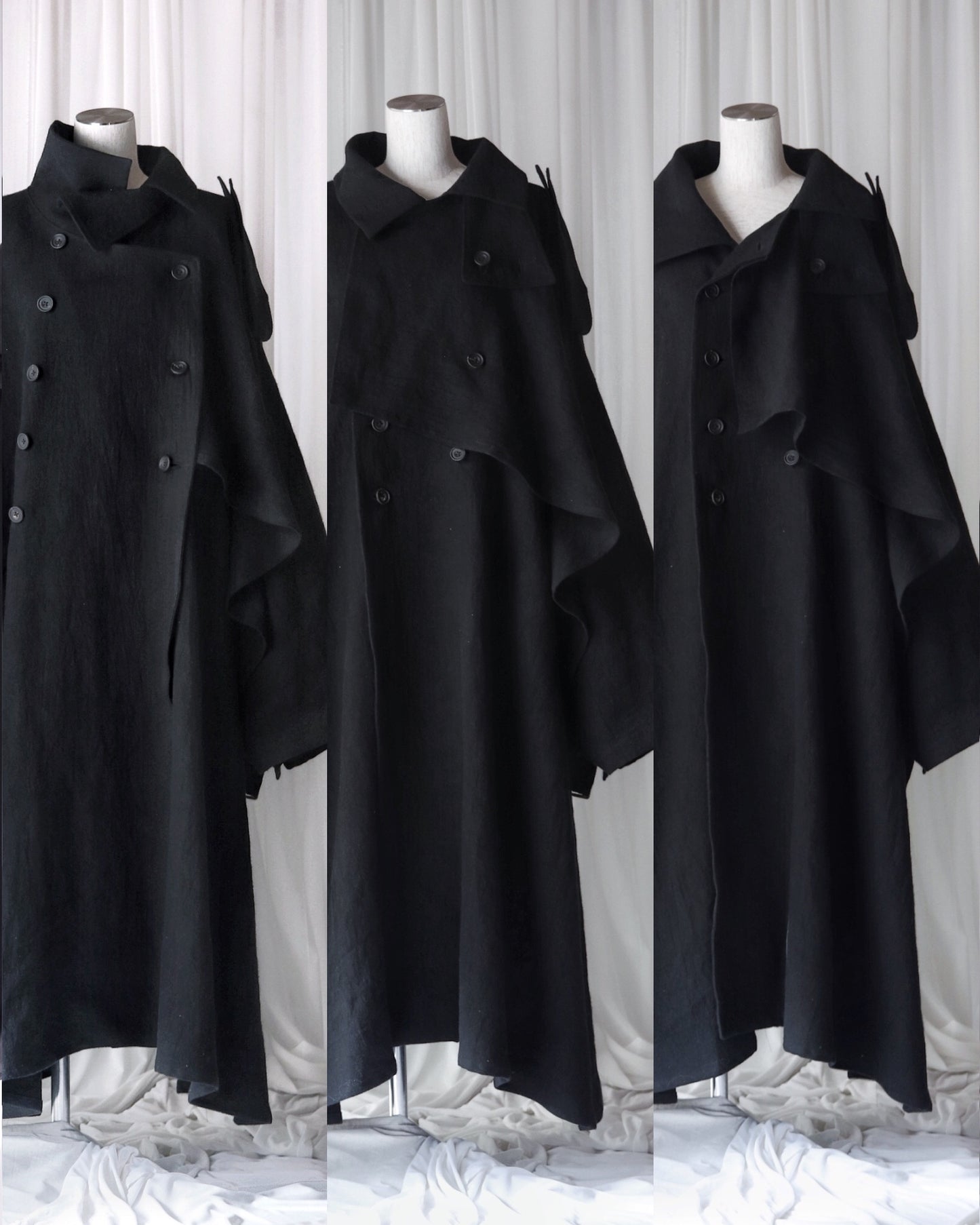 linen layered coat