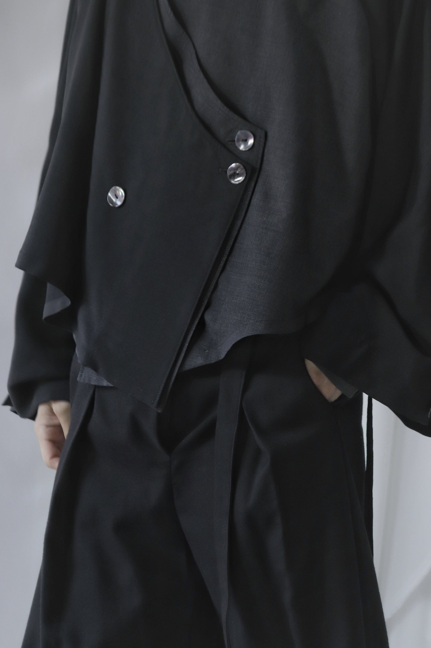 asymmetry layered haori