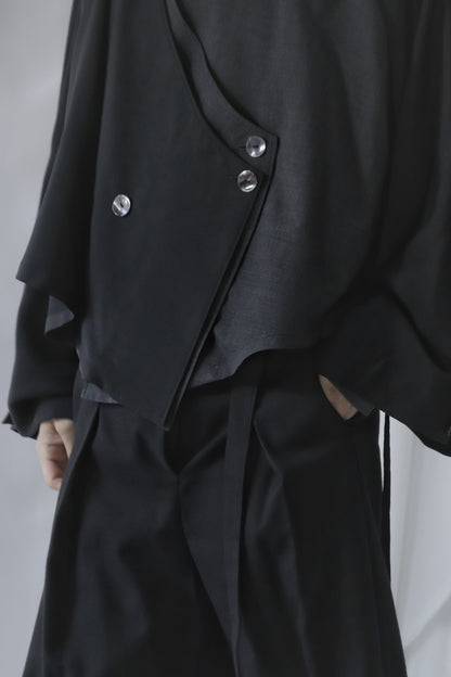 asymmetry layered haori