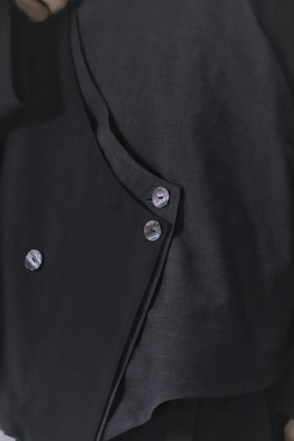 asymmetry layered haori