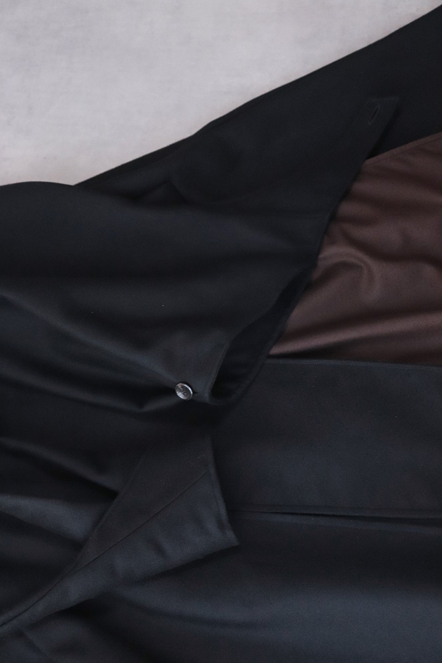 wool melton asymmetry coat