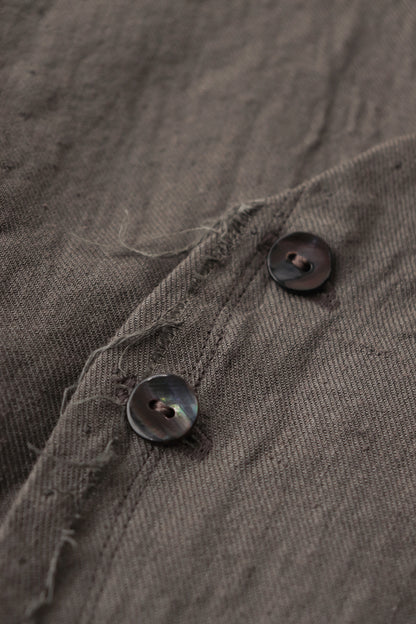 collarless jacket