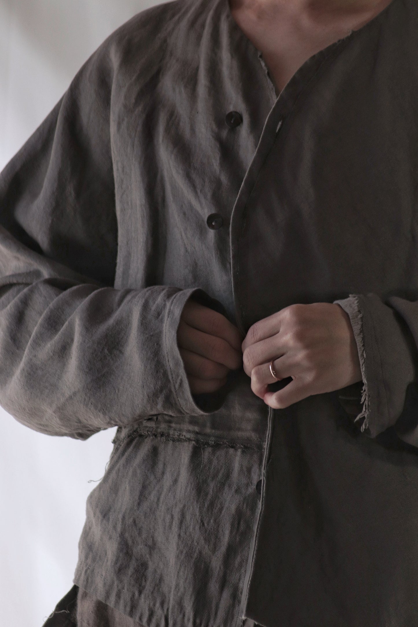 collarless shirts
