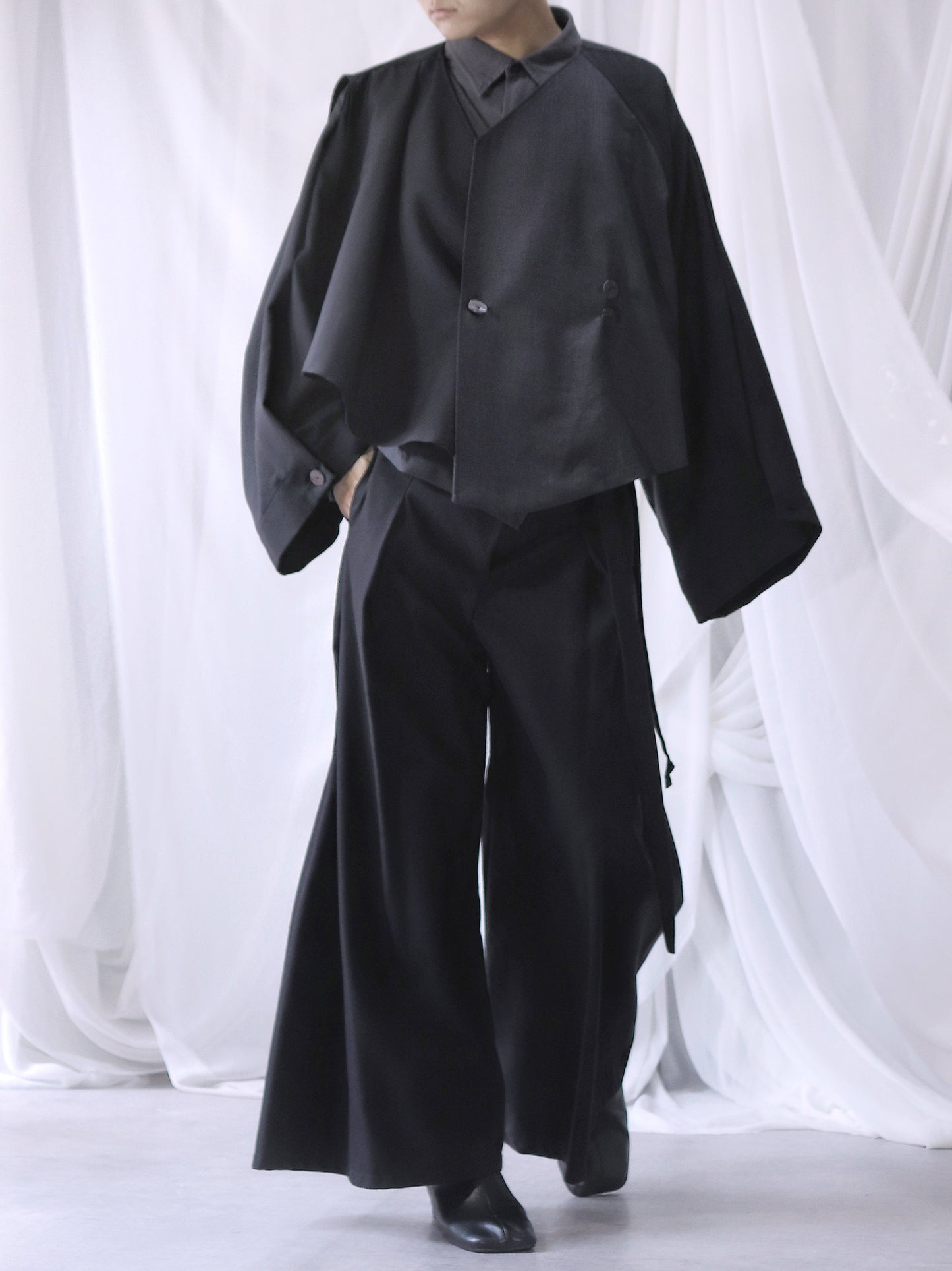 asymmetry layered haori