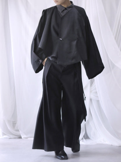 asymmetry layered haori