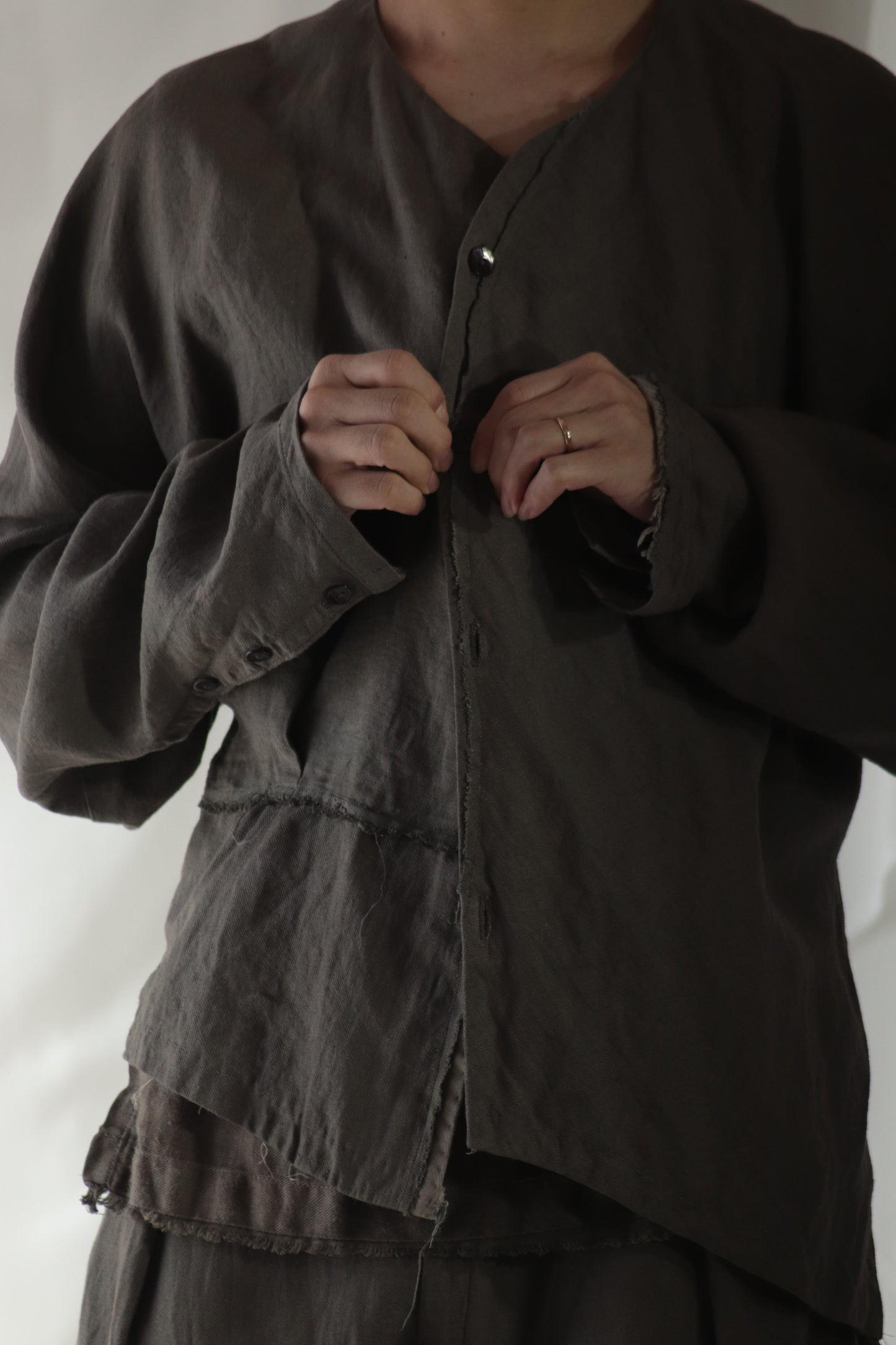 collarless shirts