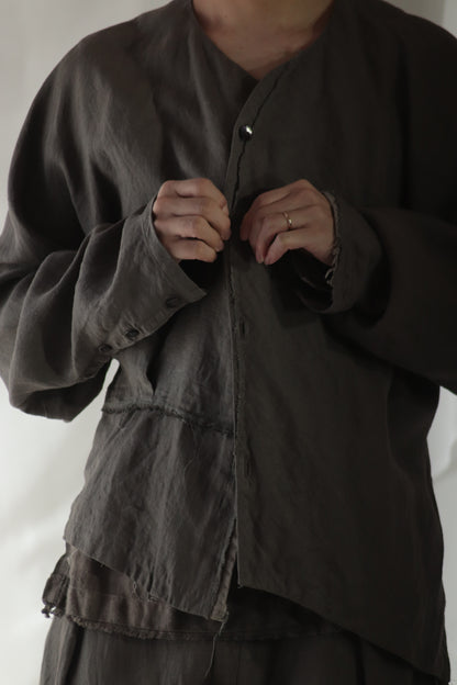collarless shirts