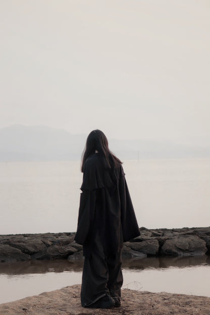 mid-length slit haori