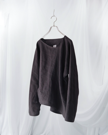 bias-cut pullover