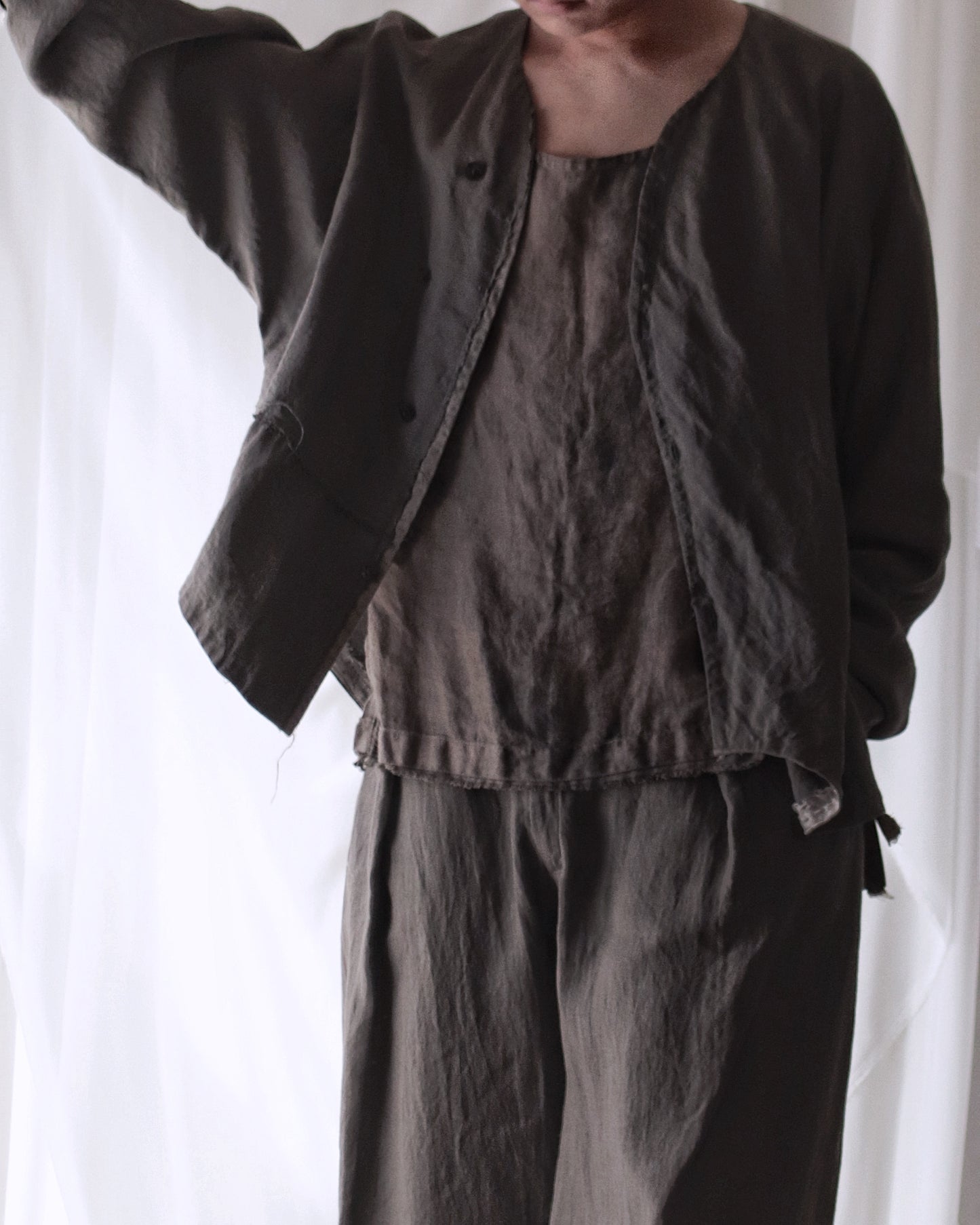 collarless shirts