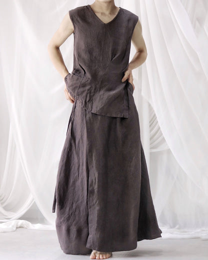 wrapped skirt 2025/charcoal
