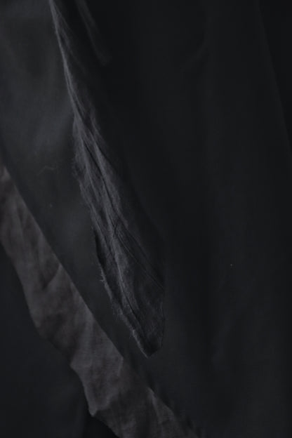 wrapped layered frayed skirt