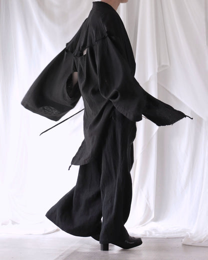 mid-length slit haori
