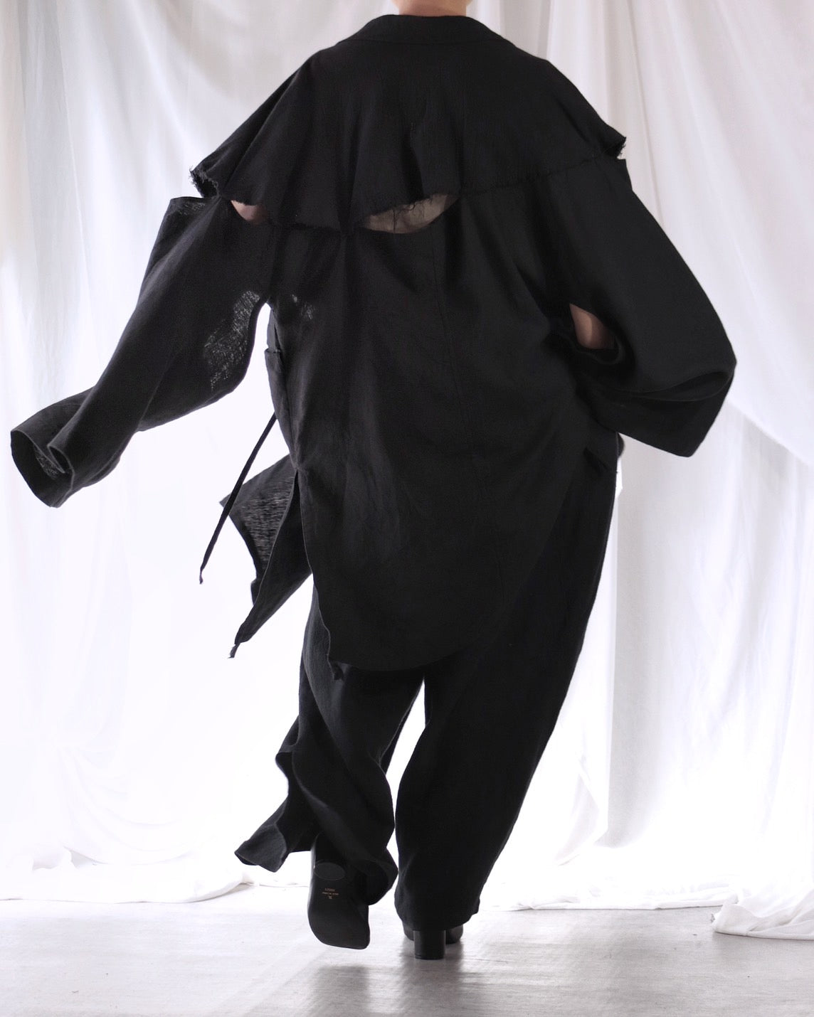 mid-length slit haori
