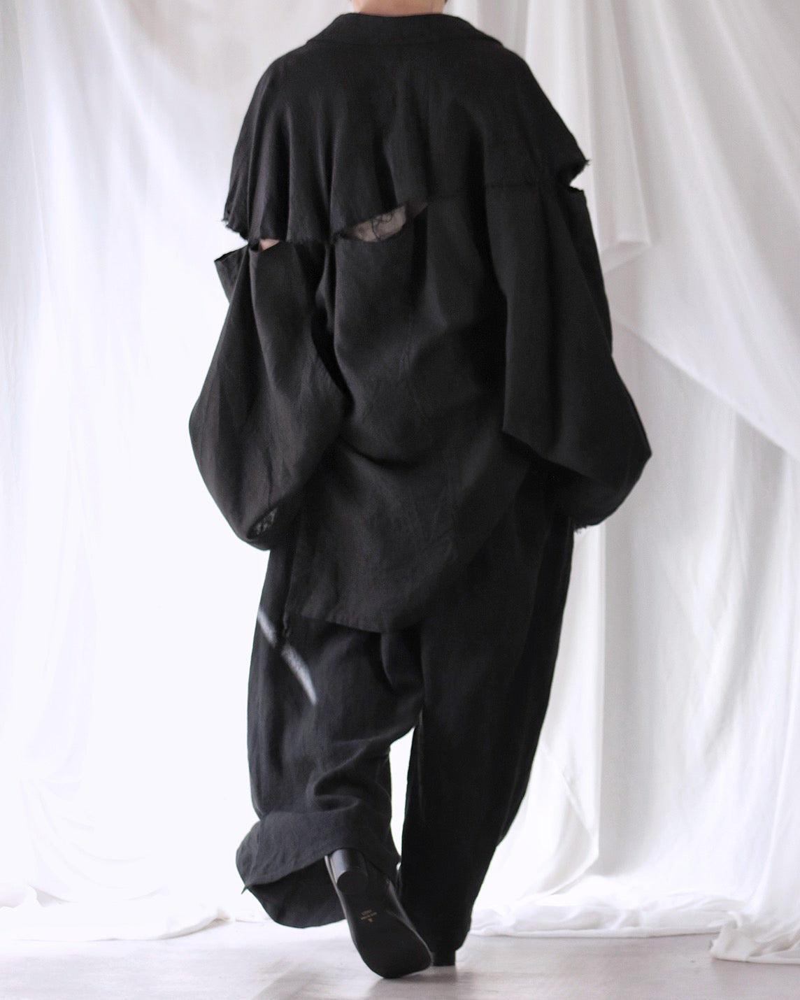 mid-length slit haori