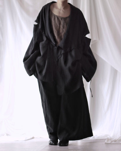 mid-length slit haori