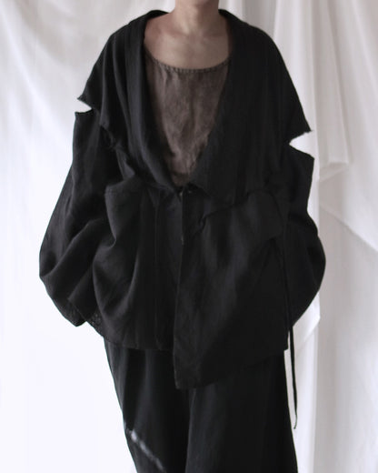 mid-length slit haori