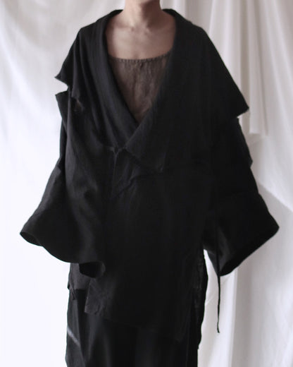 mid-length slit haori