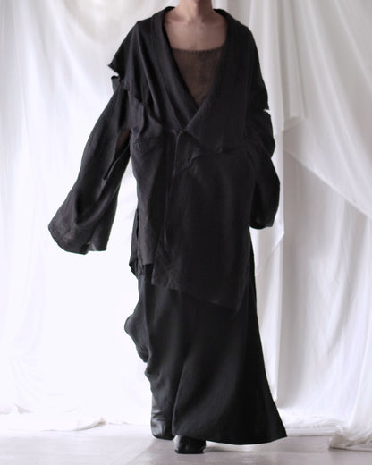 mid-length slit haori