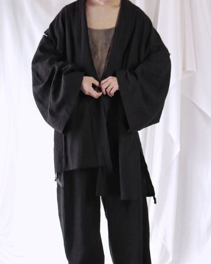 mid-length slit haori