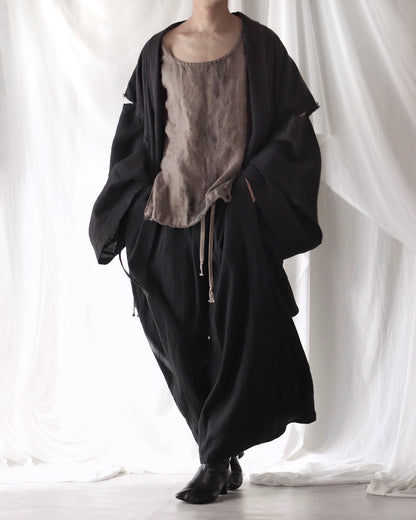 mid-length slit haori